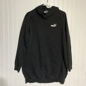 Puma Sweater Mens XL Black Casual Pullover Hoodie Sweatshirt